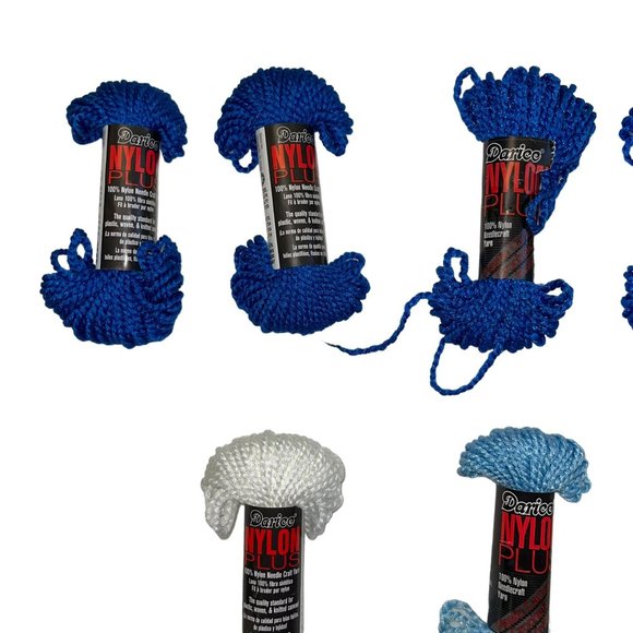 Vintage New Used Darice Needle Craft Yarn Nylon Plus 20 Yards Extra Strength - Picture 2 of 5